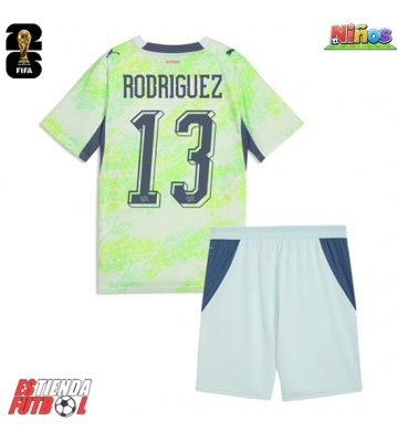 Suiza Ricardo Rodriguez #13 Segunda Equipación Niños Mundial 2026 Manga Corta (+ Pantalones cortos)